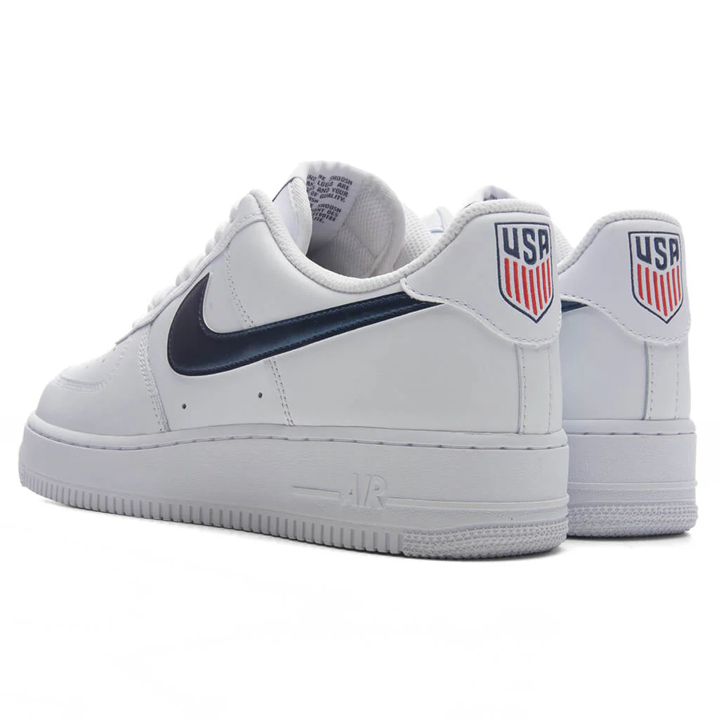 Air Force 1 '07 LV8 'USA' - White/Midnight Navy/University Red - Image 2