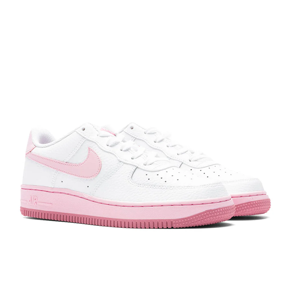 Air Force 1 (GS) - White/Pink Foam/Elemental Pink - Image 2