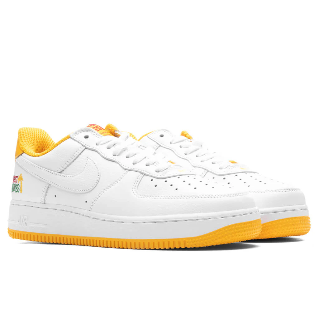 Nike Air Force 1 Low Retro QS - White/University Gold - Image 2
