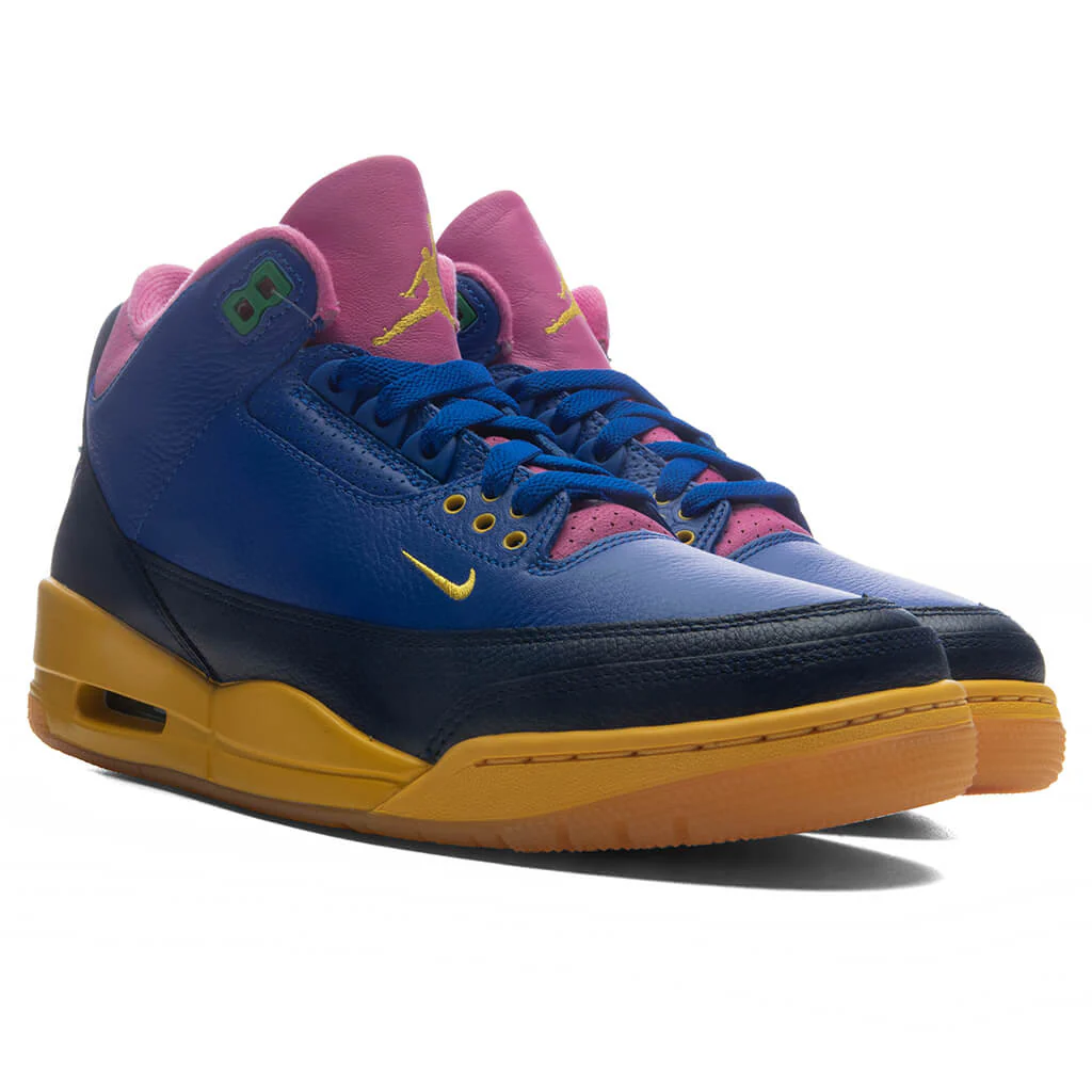 Air Jordan 3 Retro OG 'Brazil' - Racer Blue/Lucky Green/Blue Void - Image 5