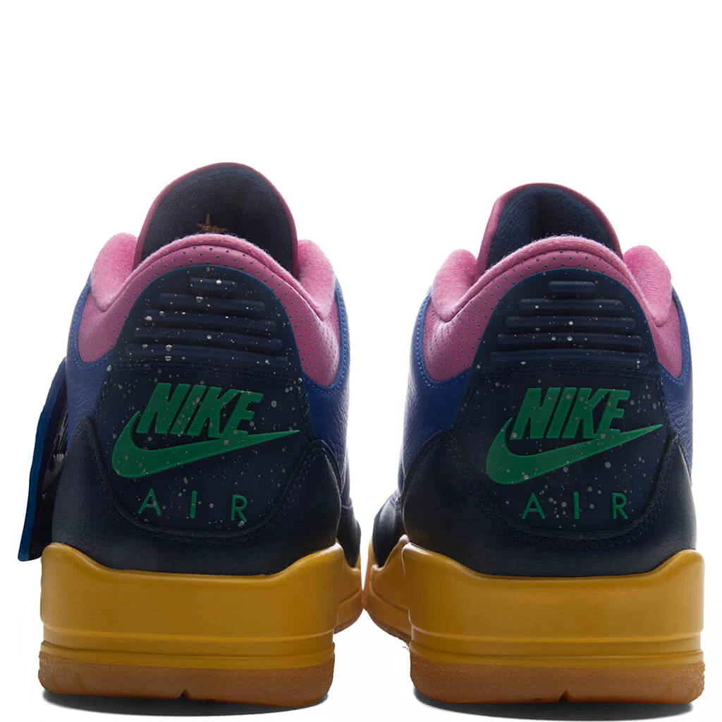 Air Jordan 3 Retro OG 'Brazil' - Racer Blue/Lucky Green/Blue Void - Image 6