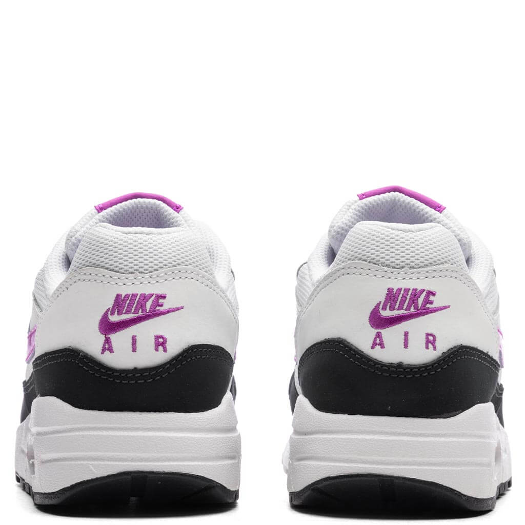 Air Max 1 BG (GS) - White/Fuchsia Dream/Dark Obsidian - Image 4