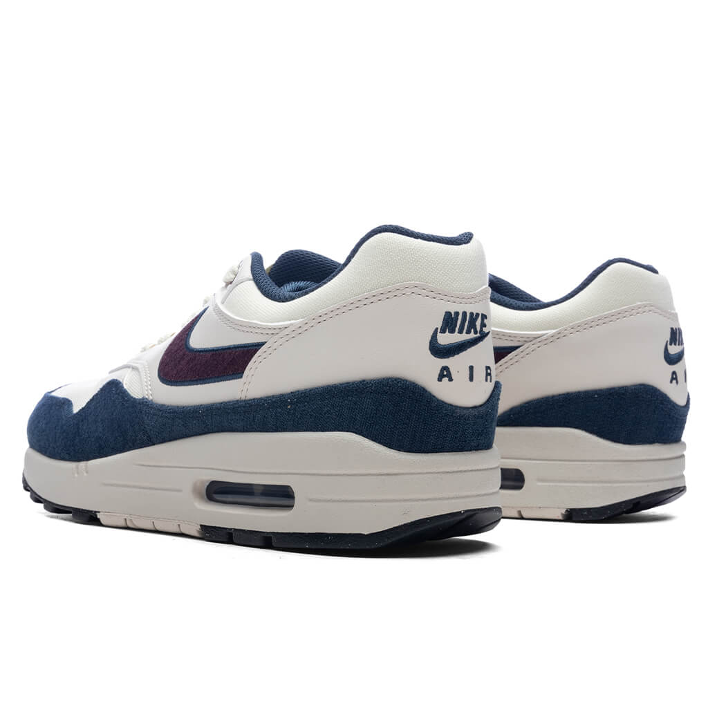 Air Max 1 - Coconut Milk/Burgundy Crush/Armory Navy - Image 3