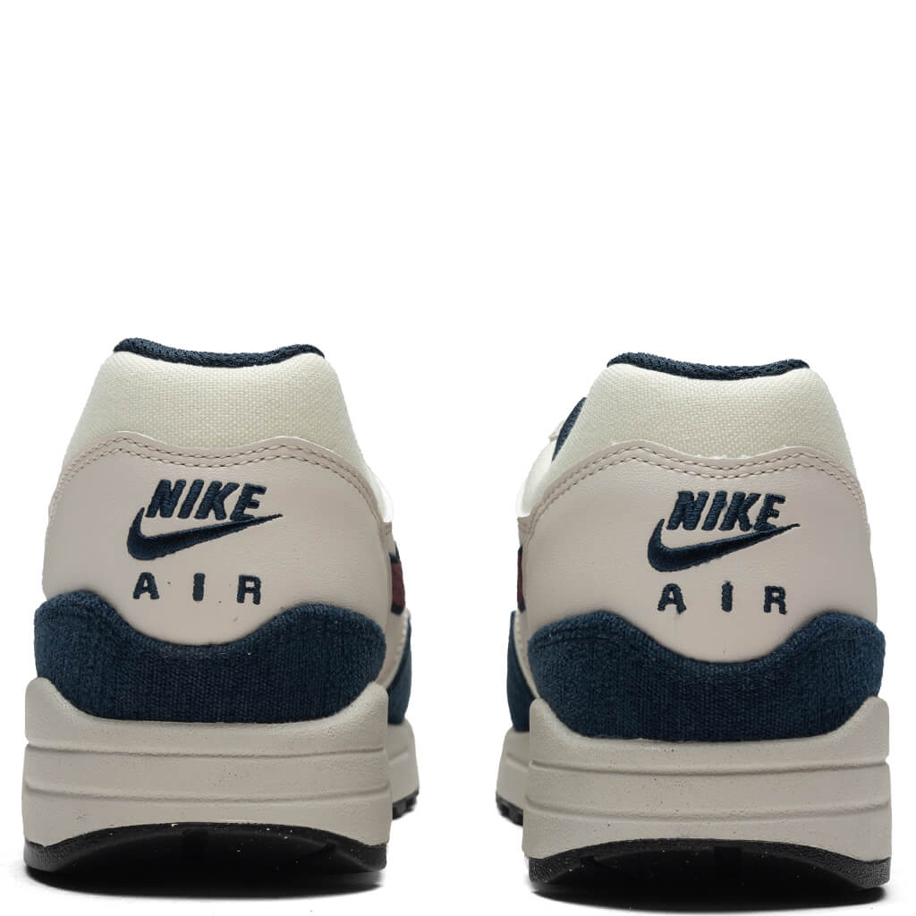 Air Max 1 - Coconut Milk/Burgundy Crush/Armory Navy - Image 4