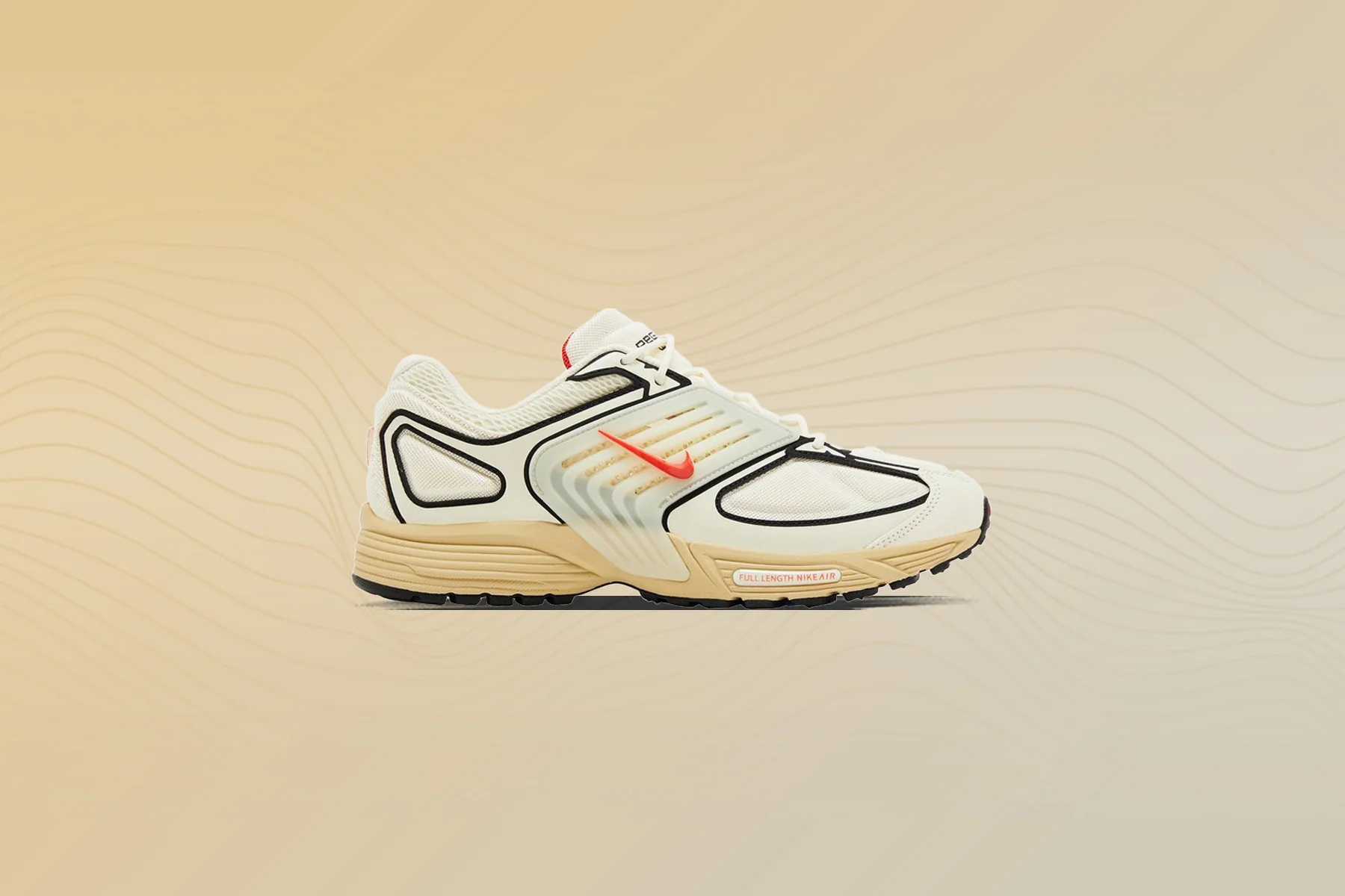 Air Pegasus Wave - Sail/Picante Red/Black/Coconut Milk - Image 5