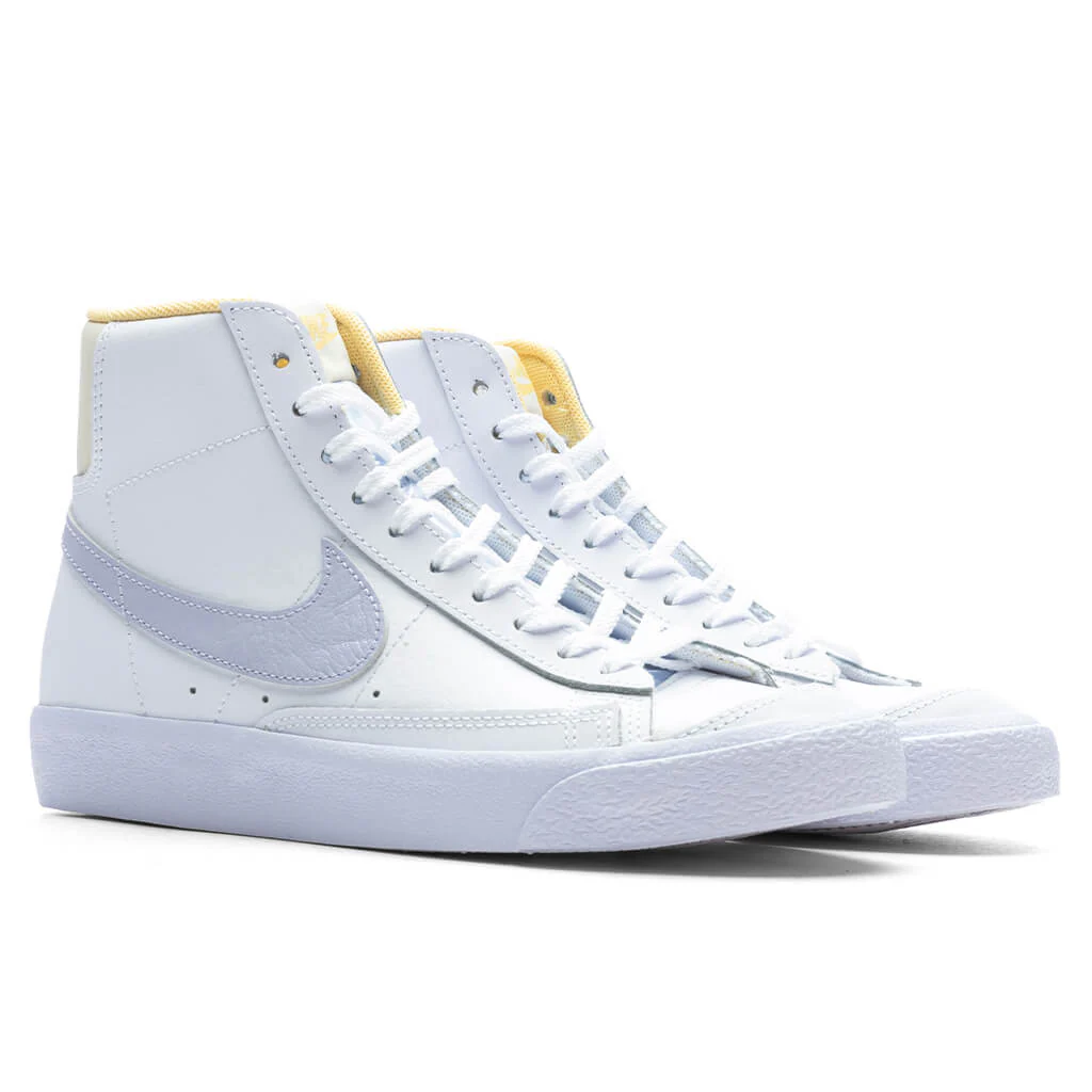 Blazer Mid '77 (GS) - White/Oxygen Purple/Coconut Milk - Image 2