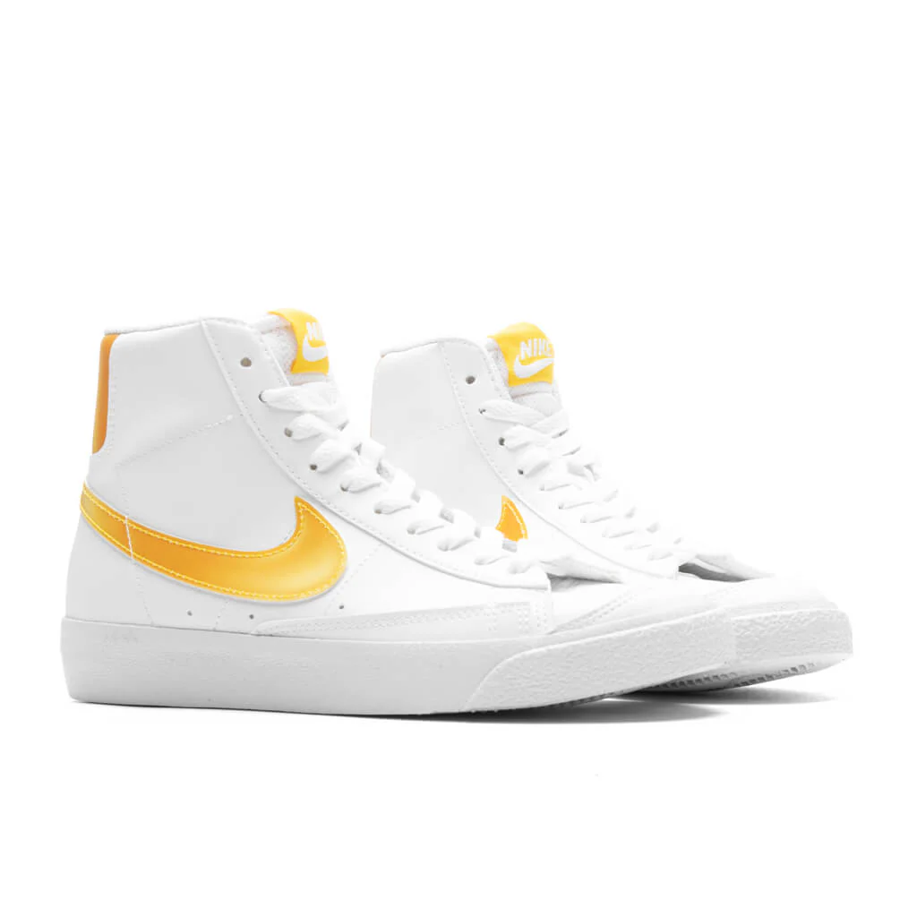 Blazer Mid NN KWE (GS) - White/Vivid Orange/Citron Tint - Image 2