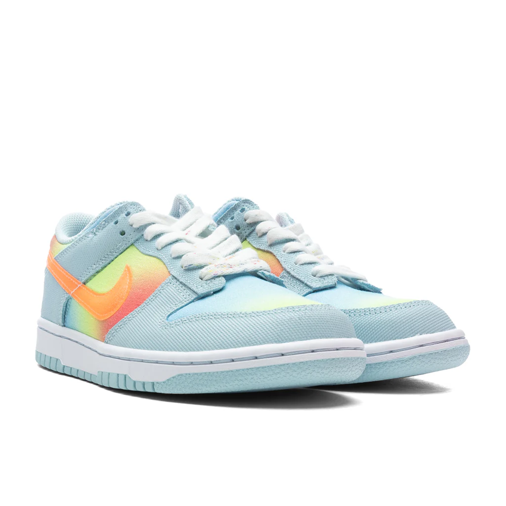 Dunk Low (GS) - Glacier Blue/Total Orange/Light Lemon Twist - Image 2