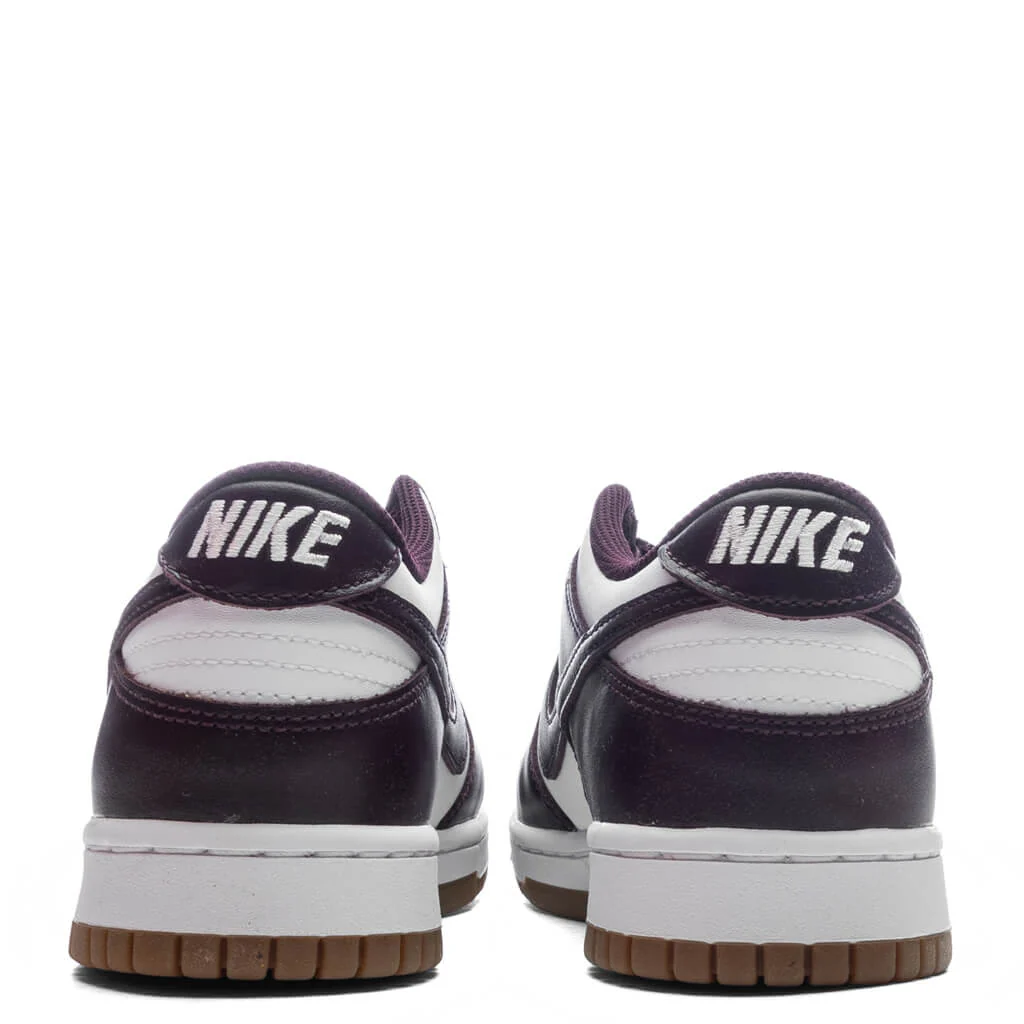 Dunk Low BG (GS) - White/Burgundy Crush/Gum Light Brown - Image 4