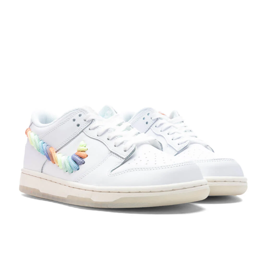 Dunk Low 'Rainbow Swoosh' (GS) - White/Multi/Terra Blush - Image 2