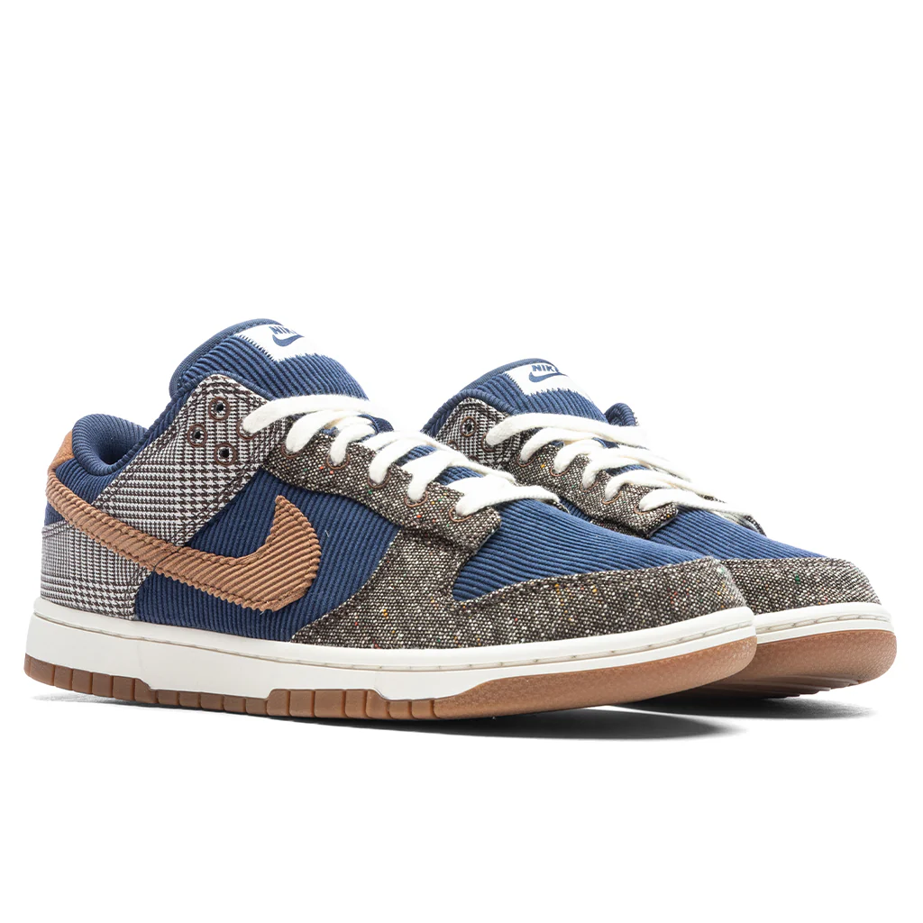 Dunk Low Retro Premium Tweed Corduroy - Midnight Navy/Ale Brown/Pale Ivory - Image 2