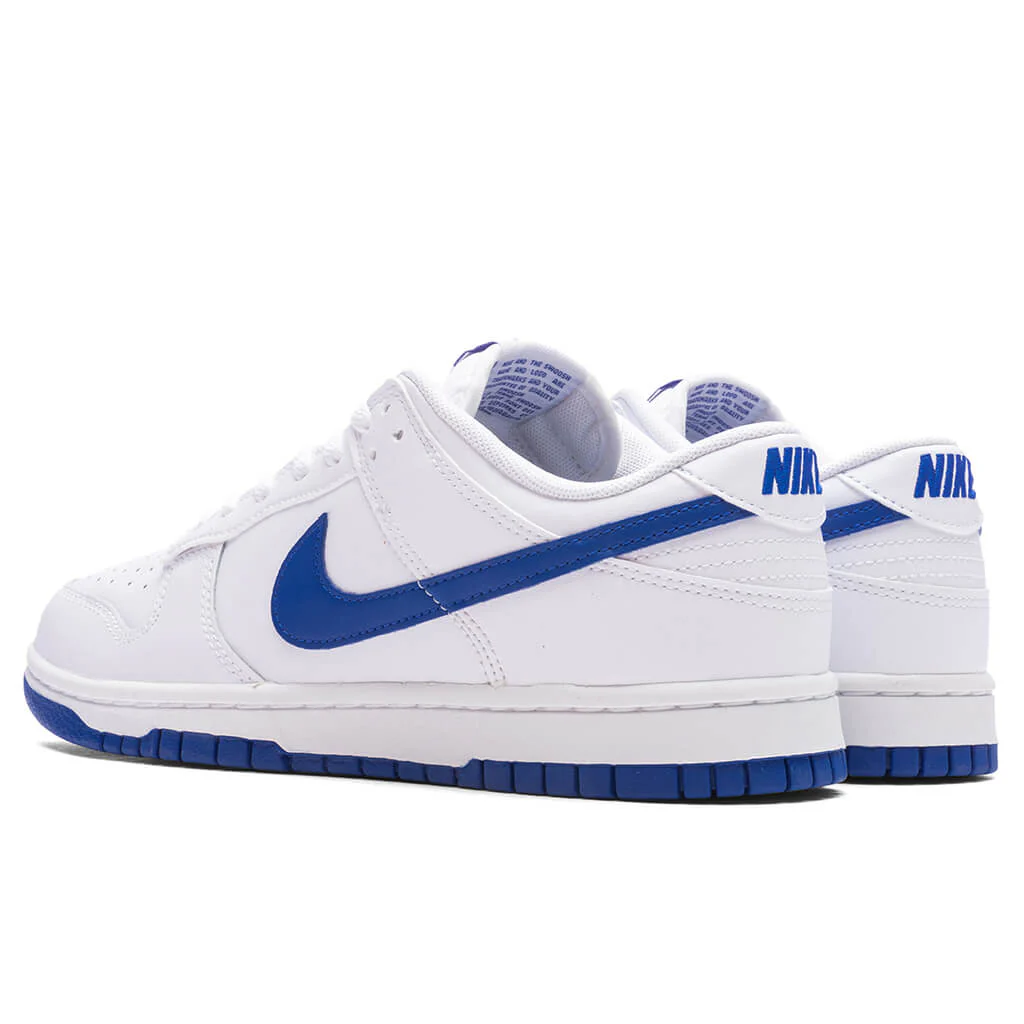 Dunk Low Retro - White/Hyper Royal - Image 3
