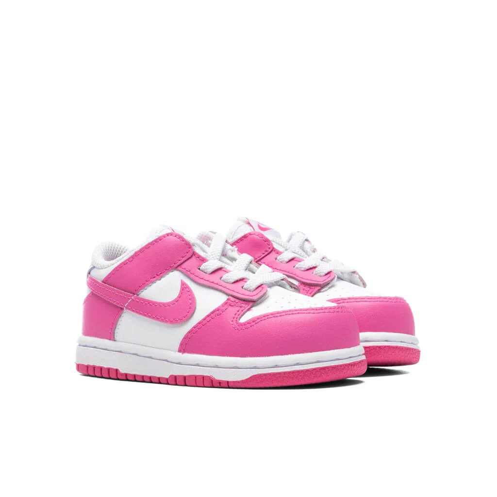 Dunk Low (TD) - White/Laser Fuchsia - Image 2