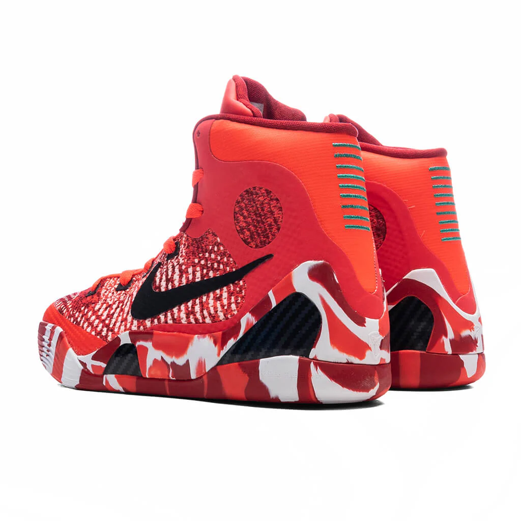 Kobe 9 Elite (GS) Christmas - Bright Crimson/Black/White - Image 3
