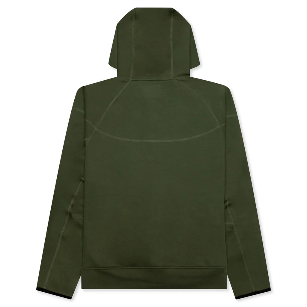 Sportswear Tech Fleece Windrunner Full Zip Hoodie - Medium Olive/Black - Image 2