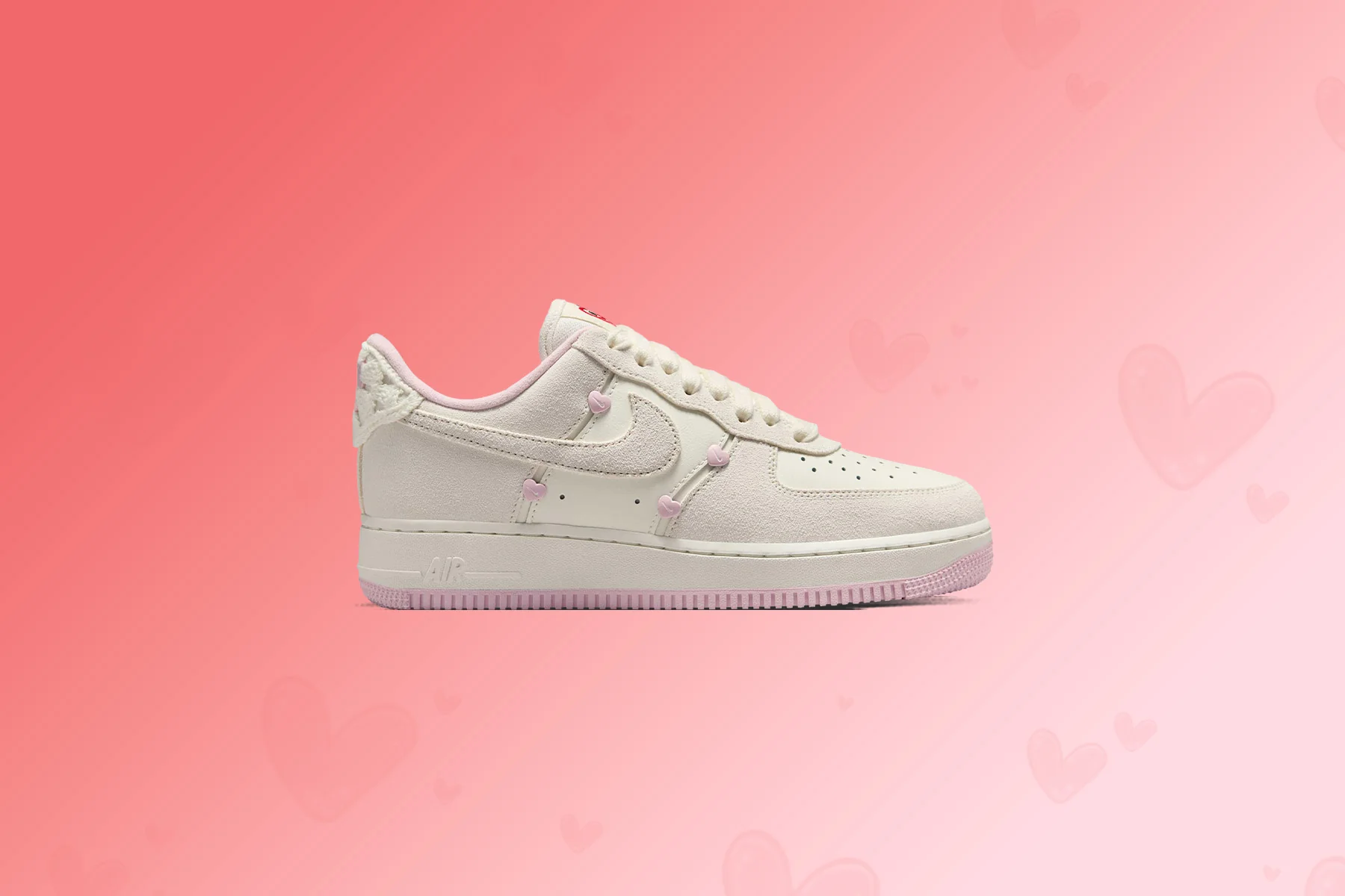 Women's Air Force 1 '07 'Valentine’s Day' - Sail/Pink Foam - Image 5