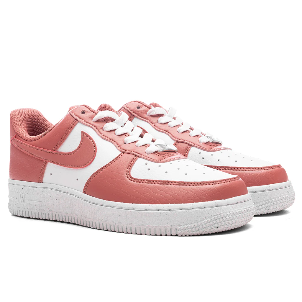 Women's Air Force 1 '07 Next Nature - White/Canyon Pink/Metallic Silver - Image 2