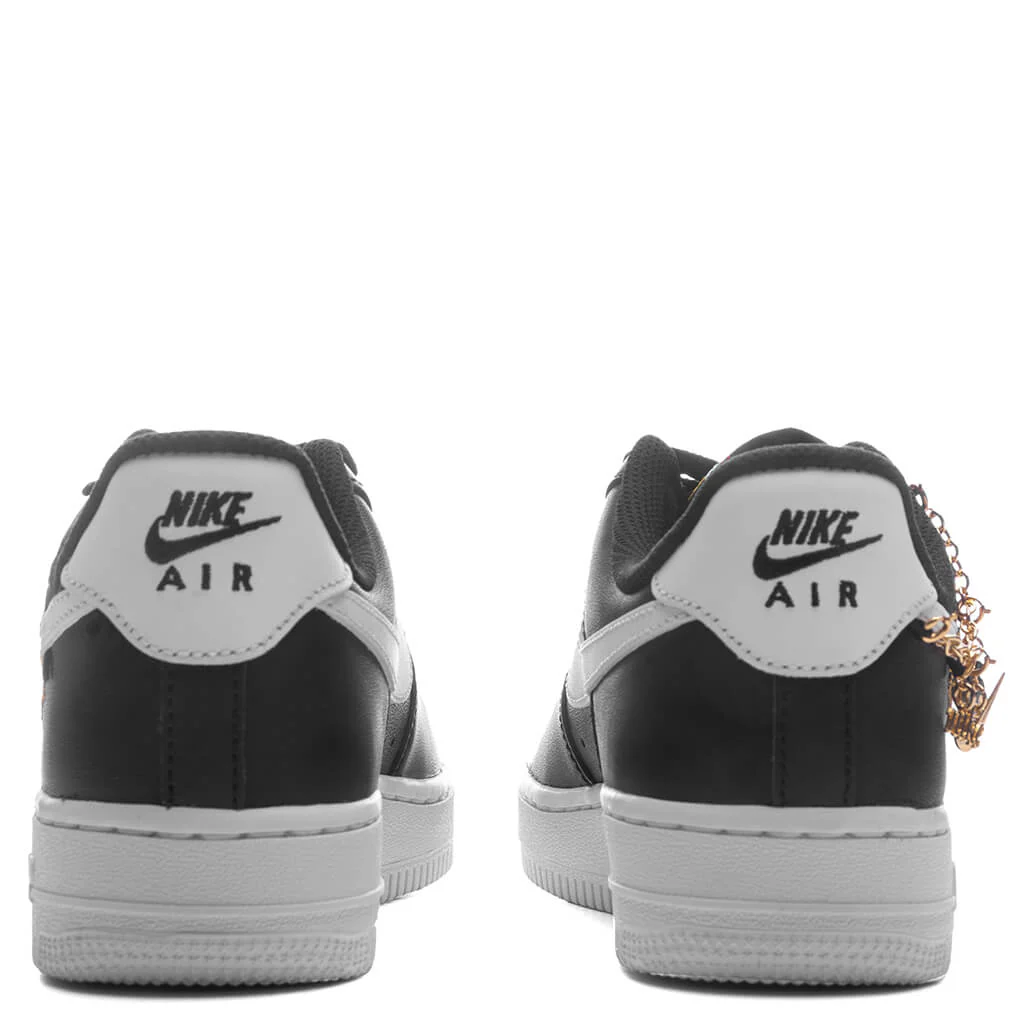 Women's Air Force 1 '07 Premium 'Now Accepting All Flowers' - Black/White/Metallic Gold - Image 4