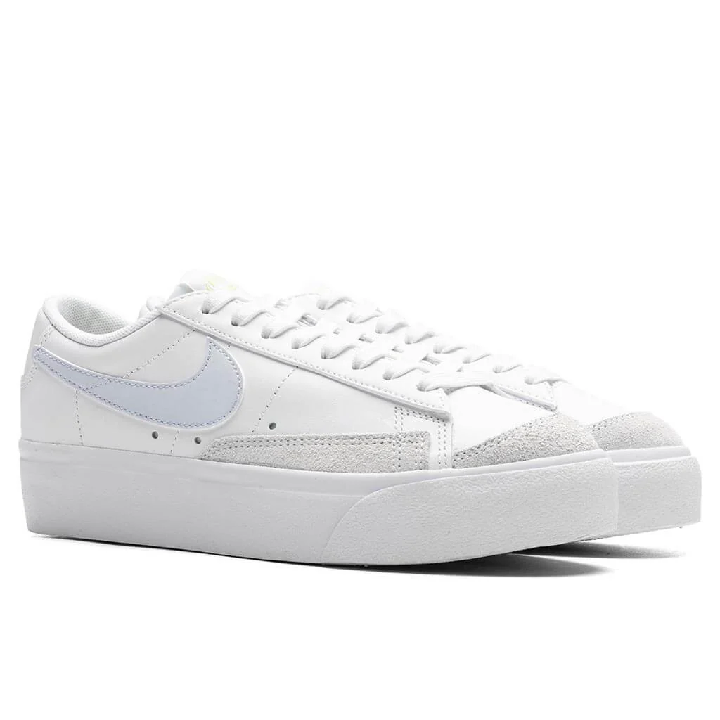 Women's Blazer Low Platform- White/Blue Tint/Light Lemon Twist - Image 2