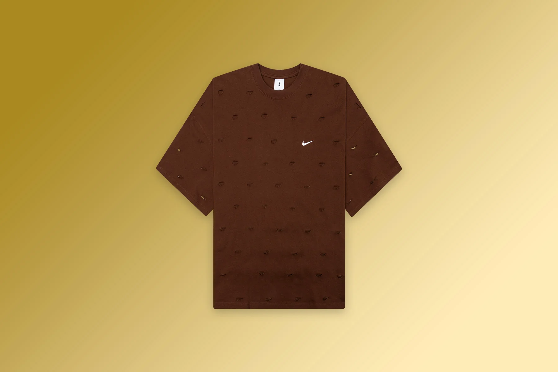 Nike x Jacquemus NRG HE Swoosh Tee - Cacao Wow - Image 5