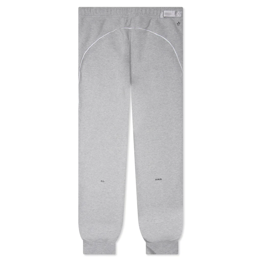 Nike x NOCTA Fleece CS Pants - Heather Grey/Matte Silver/Black - Image 2
