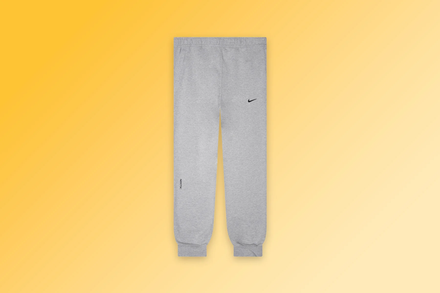Nike x NOCTA Fleece CS Pants - Heather Grey/Matte Silver/Black - Image 6