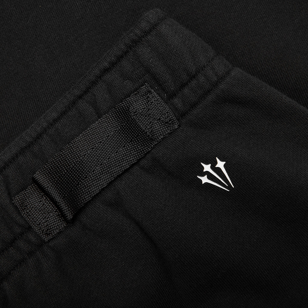 Nike x NOCTA CS Fleece Pants Open Hem - Black/Black/White - Image 4