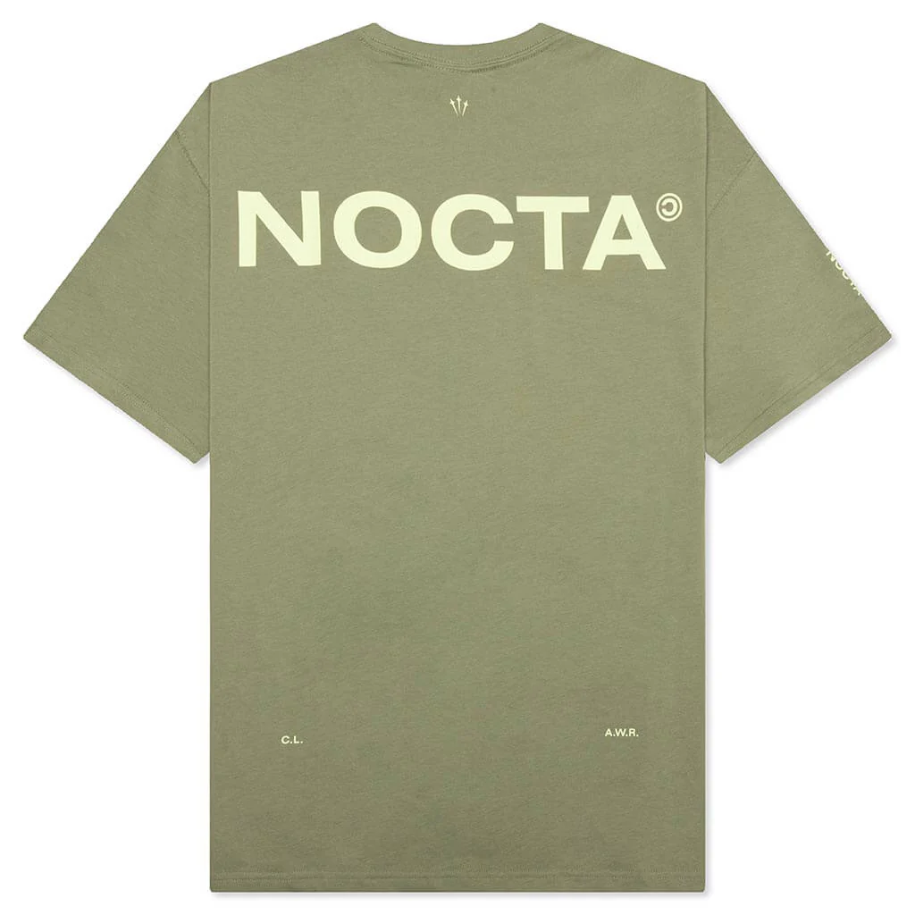 Nike x NOCTA NRG Cs Tee S/S - Oil Green/Light Liquid Lime - Image 2