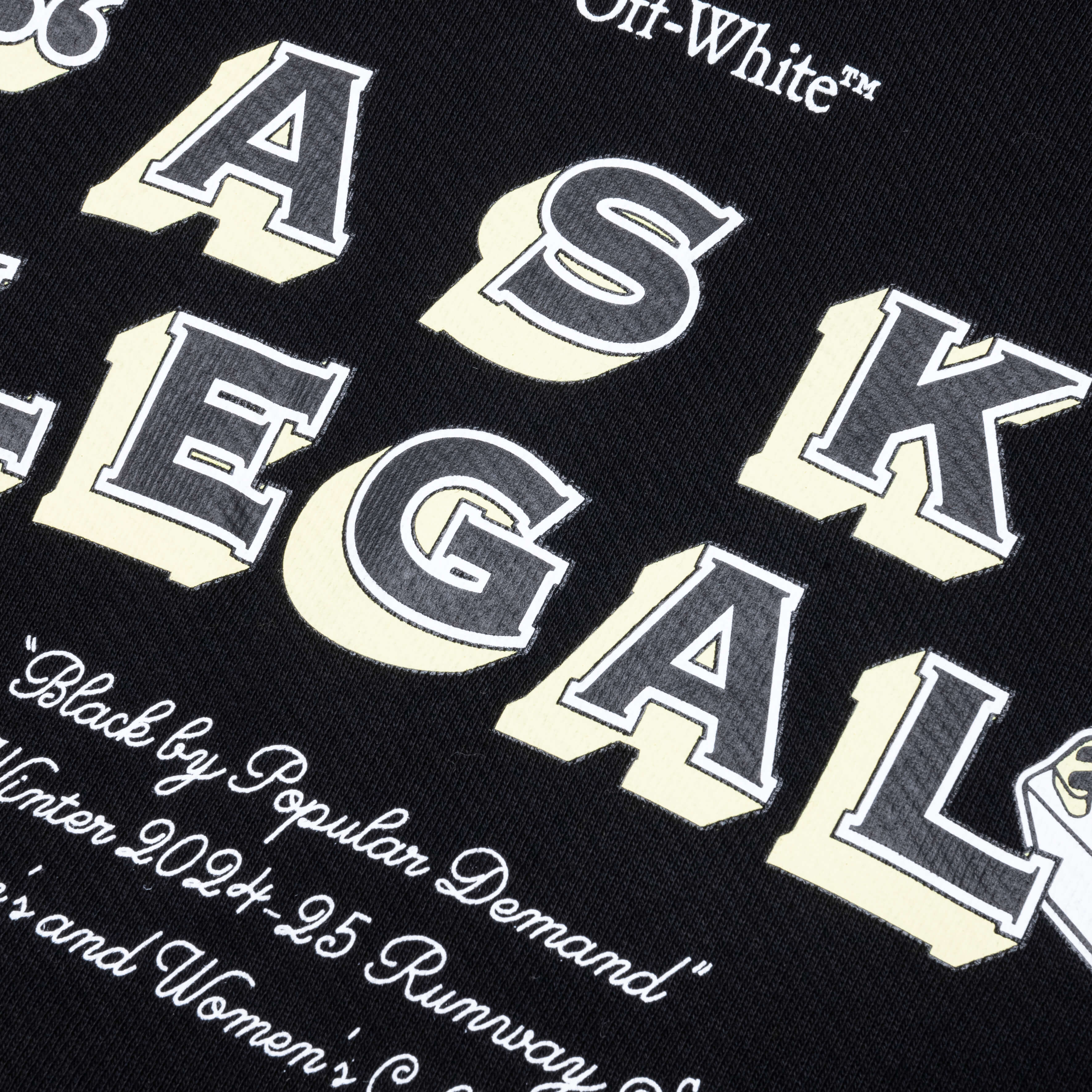Arr Ask Legal Skate Hoodie - Black/White - Image 4
