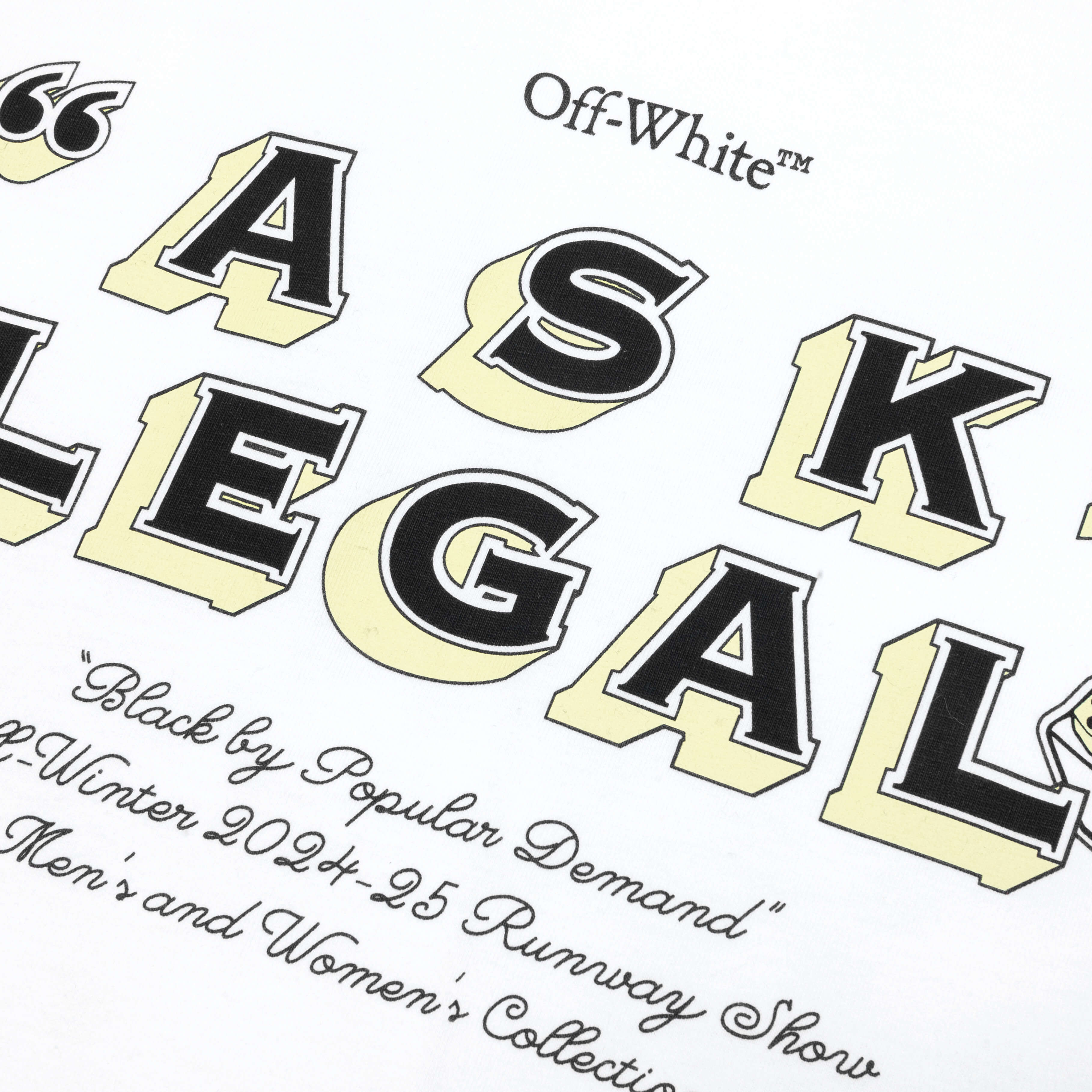 Arr Ask Legal Skate S/S Tee - White/Black - Image 3