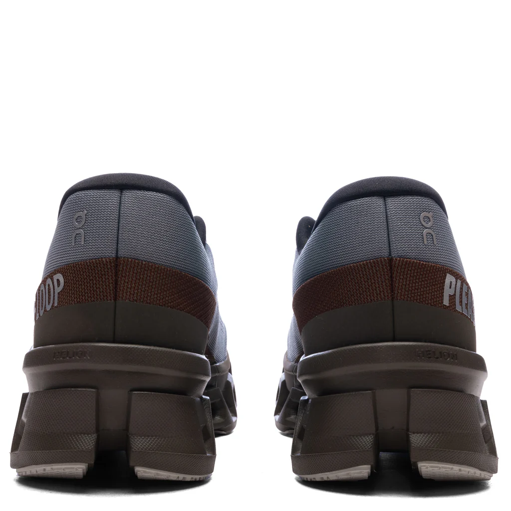 ON x Pleasures x The Loop Cloudmonster 2 - Mist/Olive - Image 4