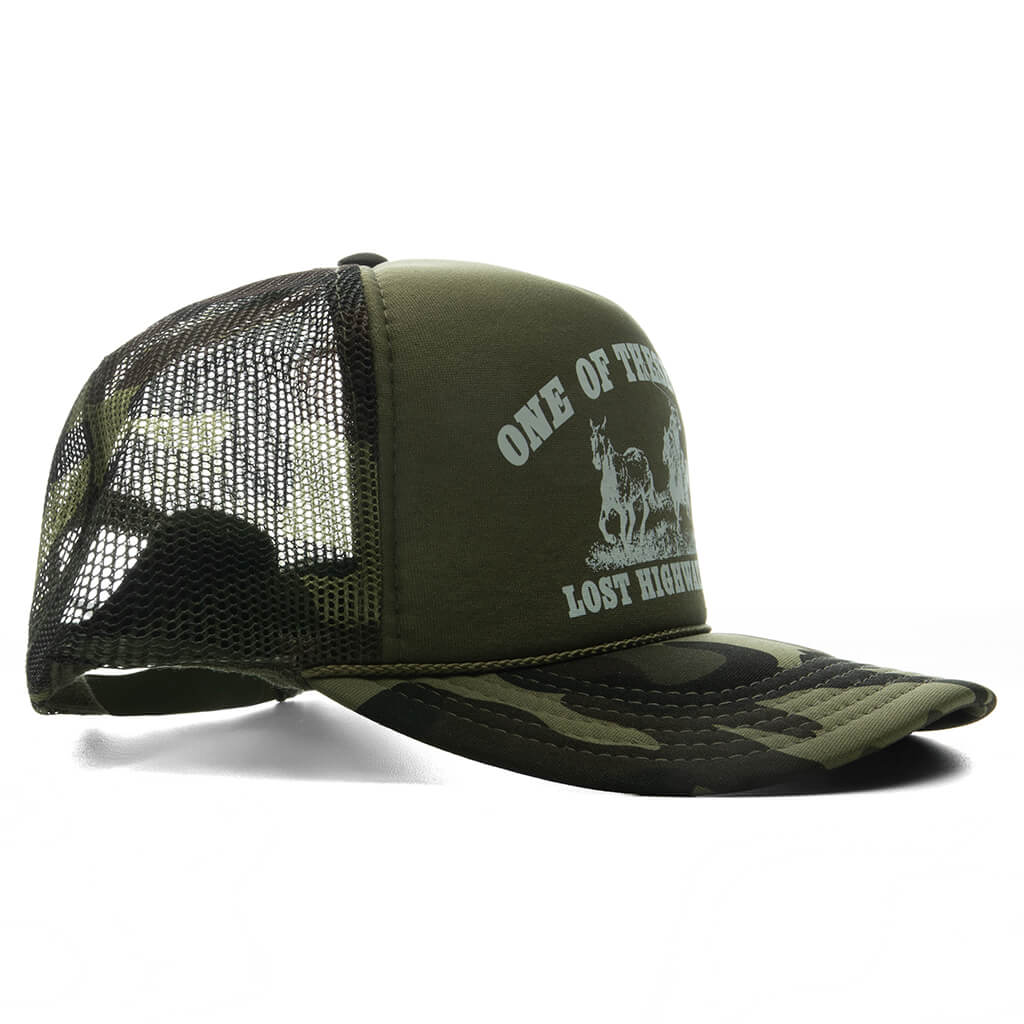 Lost Highway Trucker - Dark Green Camo - Image 2