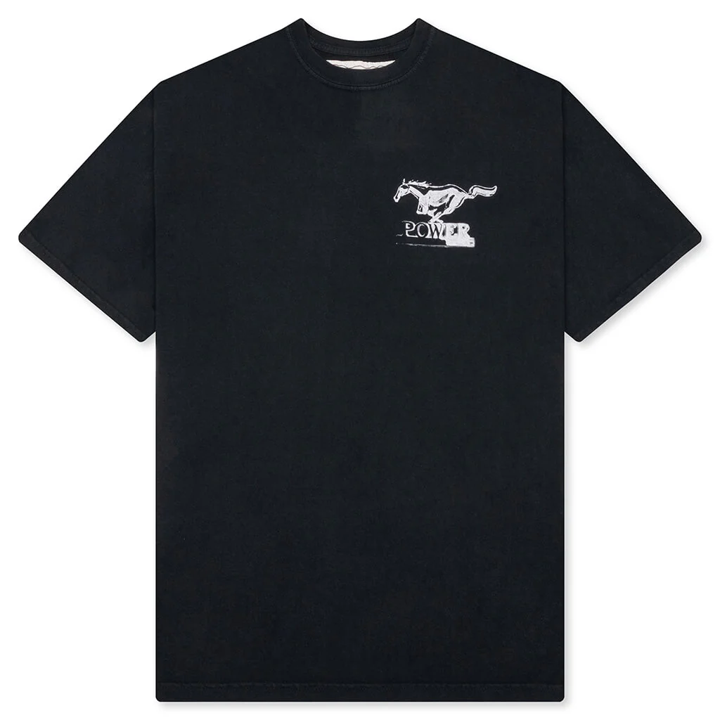 Mustang Cross T-Shirt - Hard Washed Black