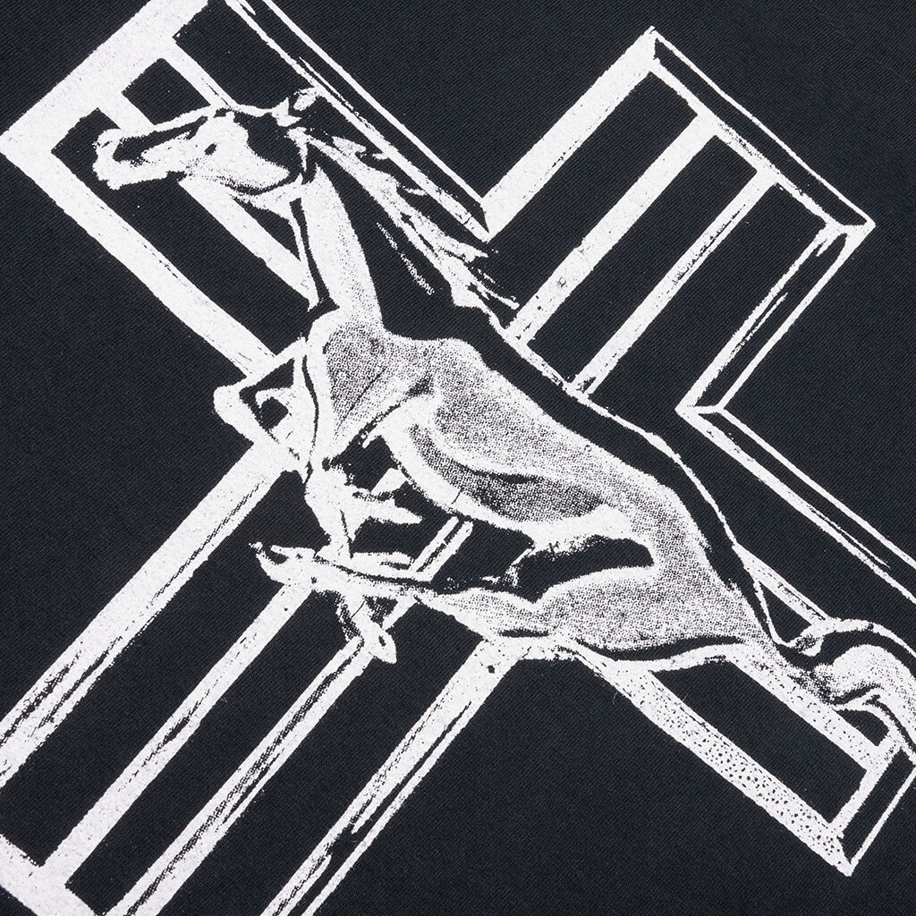 Mustang Cross T-Shirt - Hard Washed Black - Image 4