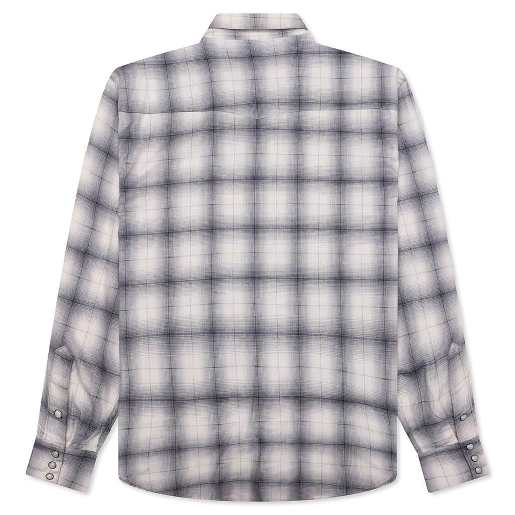 Shadow Plaid Western Shirt - Dusk - Image 2