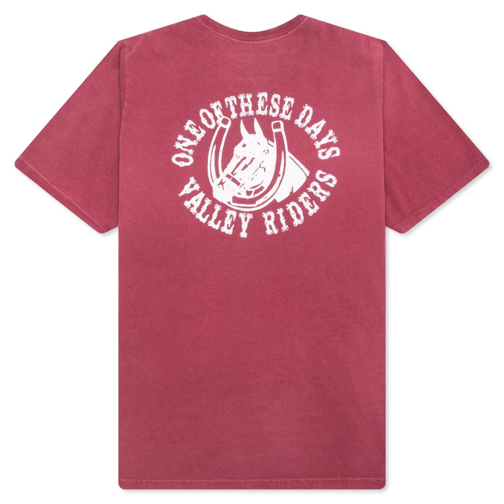 Valley Riders Tee - Burgundy - Image 2