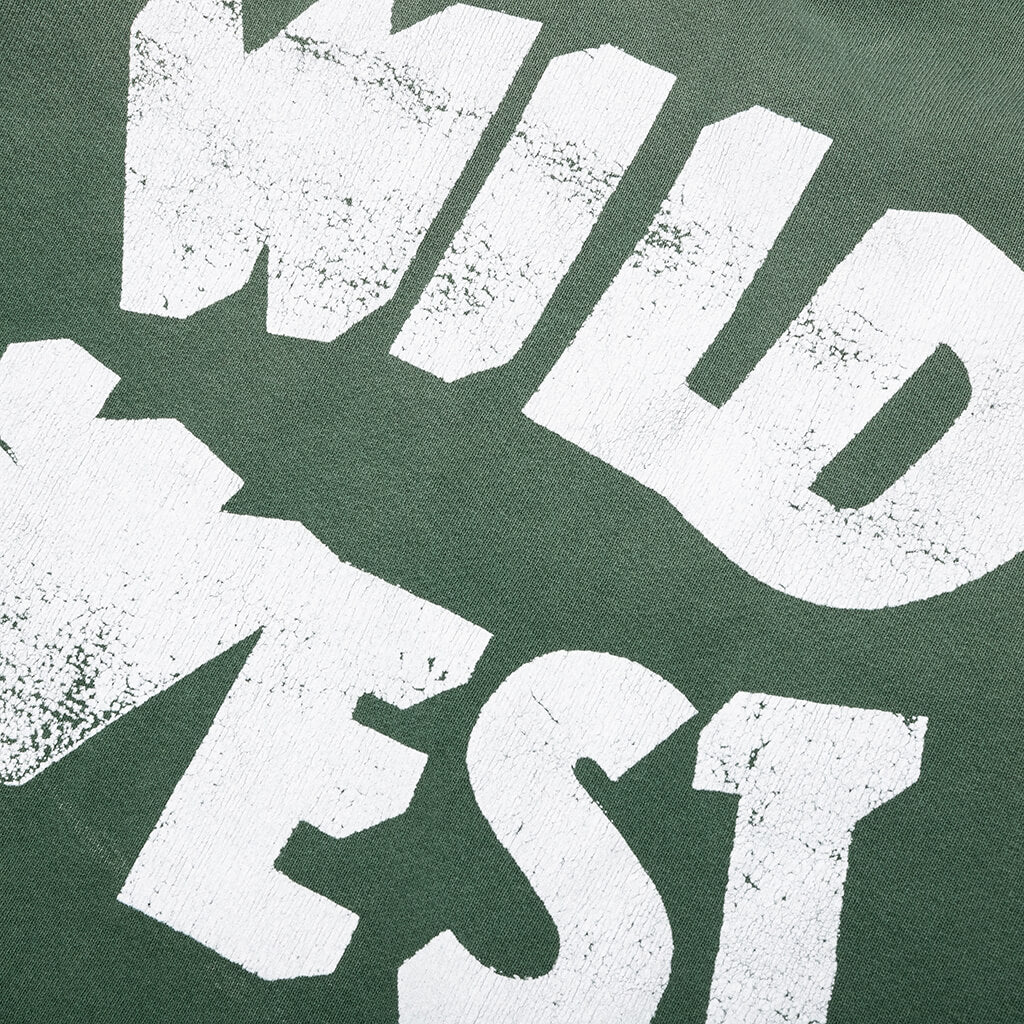 Wild West Hooded Sweatshirt - Olive Green - Image 4