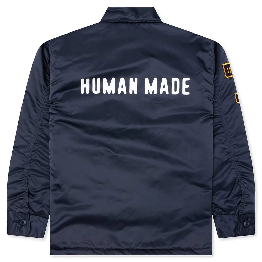 Padded CPO Shirt - Navy - Image 2