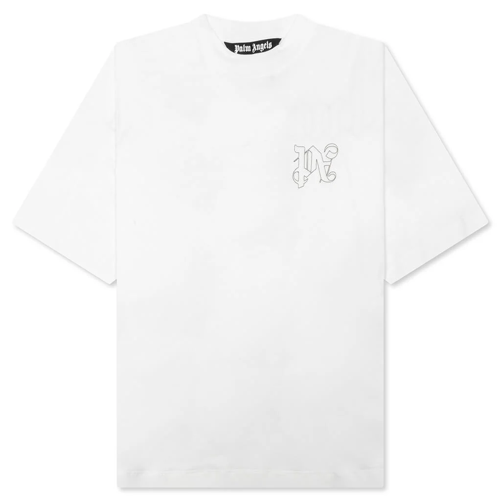 PA Monogram Over Tee - Off-White