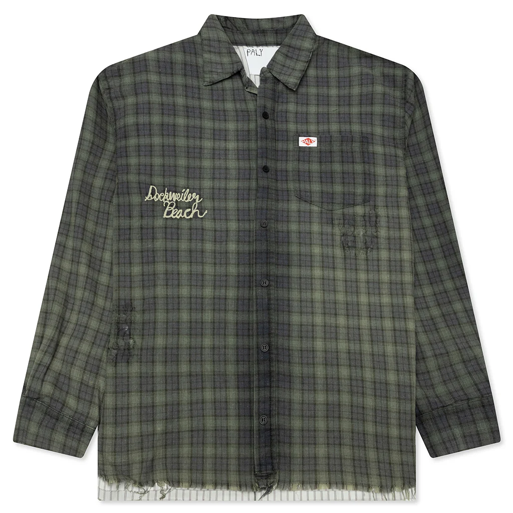 Dockweiler Flannel Overshirt - Navy