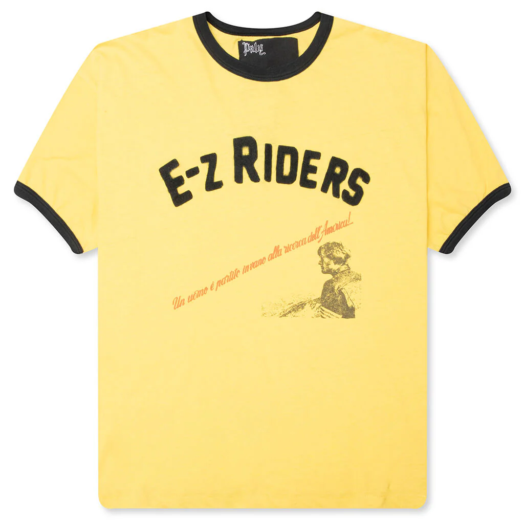EZ Riders Ringer Tee - Yellow