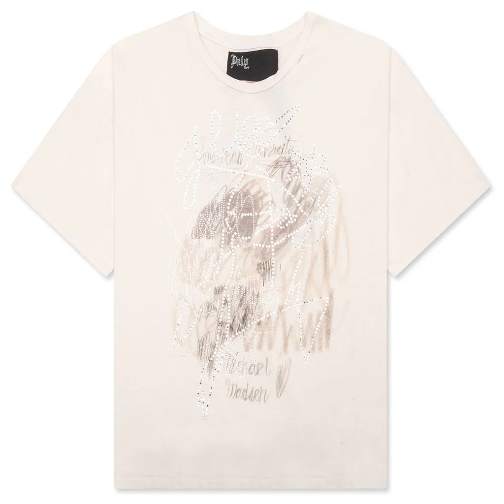 Scribble Tee - Vintage White