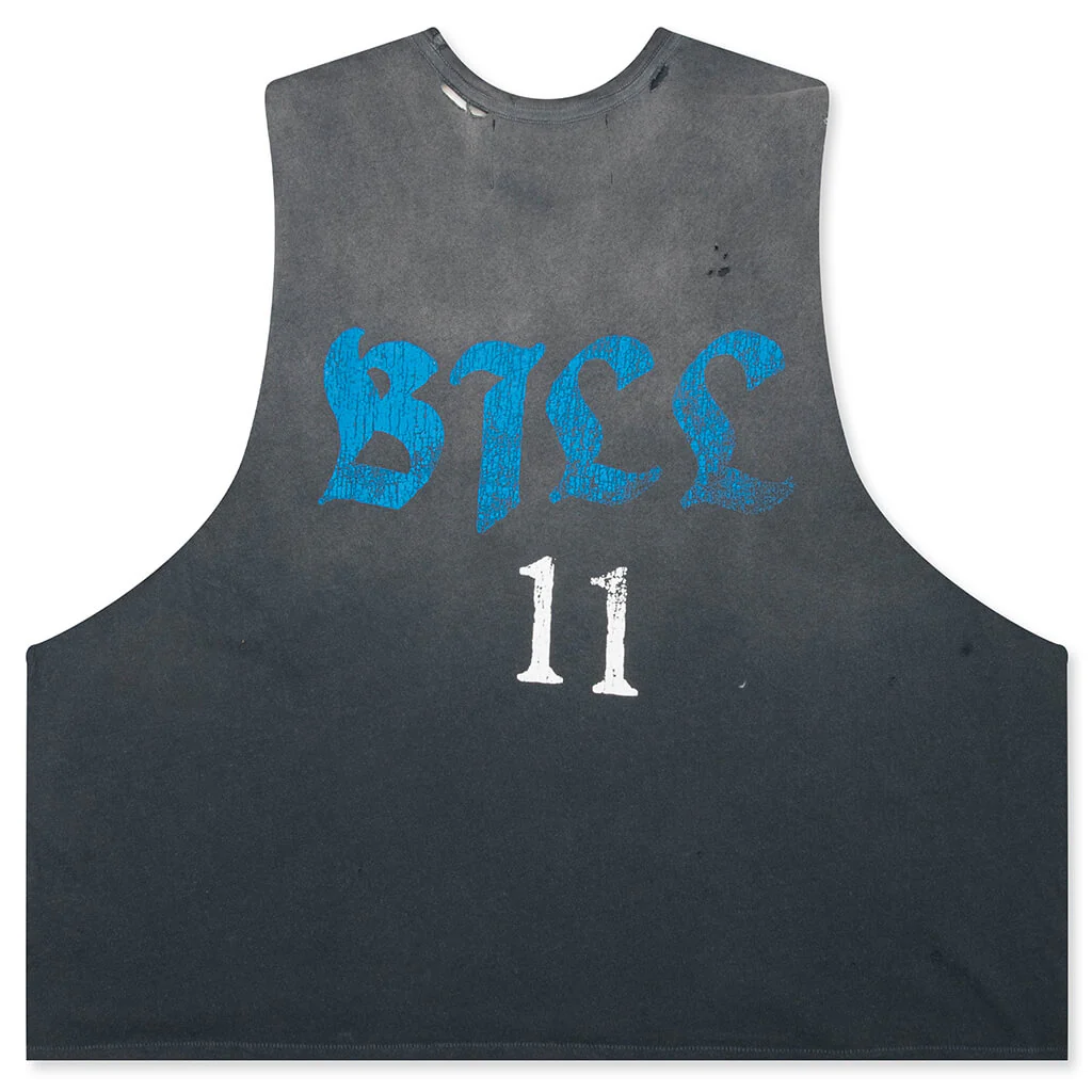 Thriller Night Cut Off Tee - Vintage Black - Image 2
