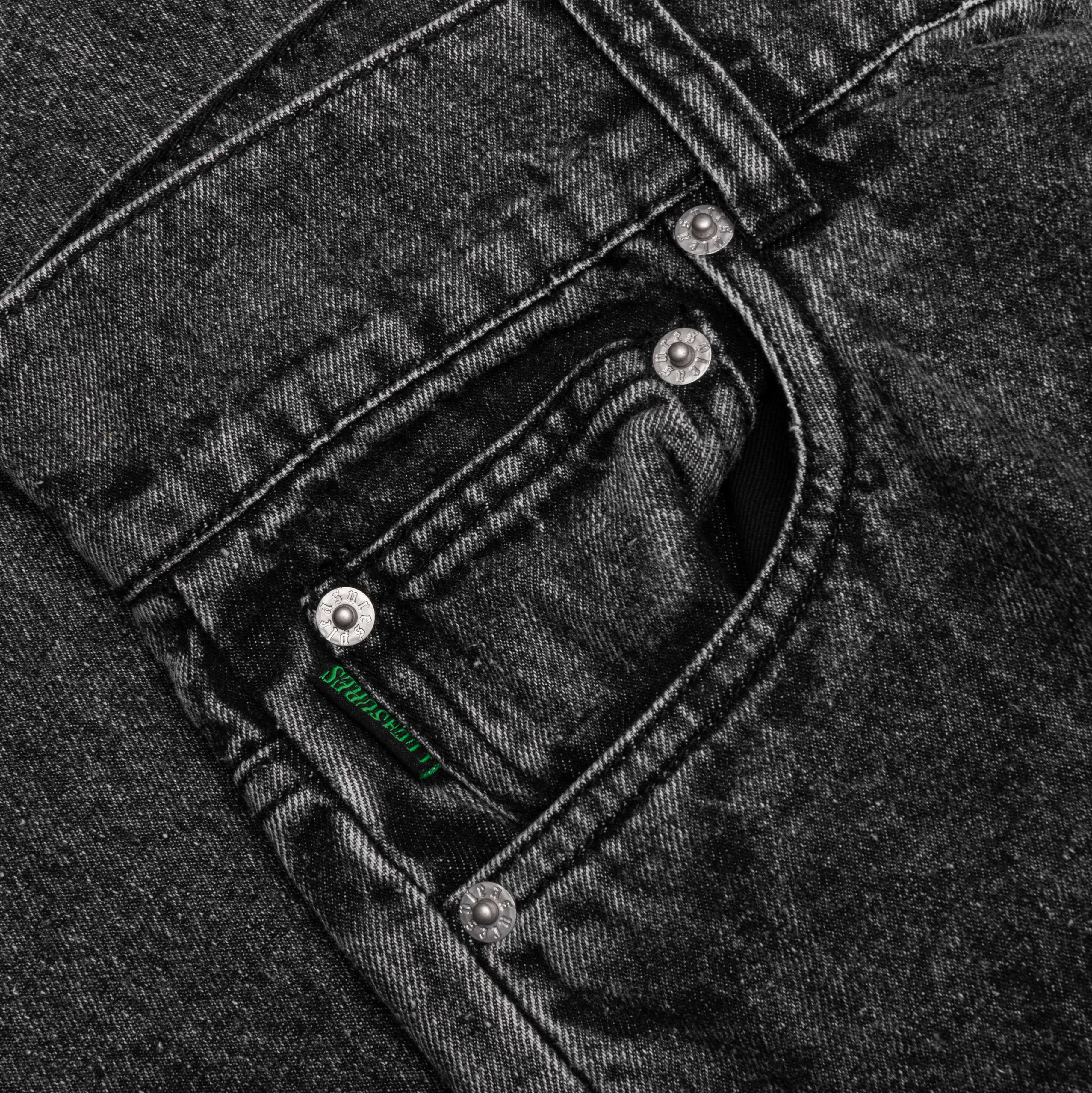 Acid 5-Pocket Jeans - Black - Image 3