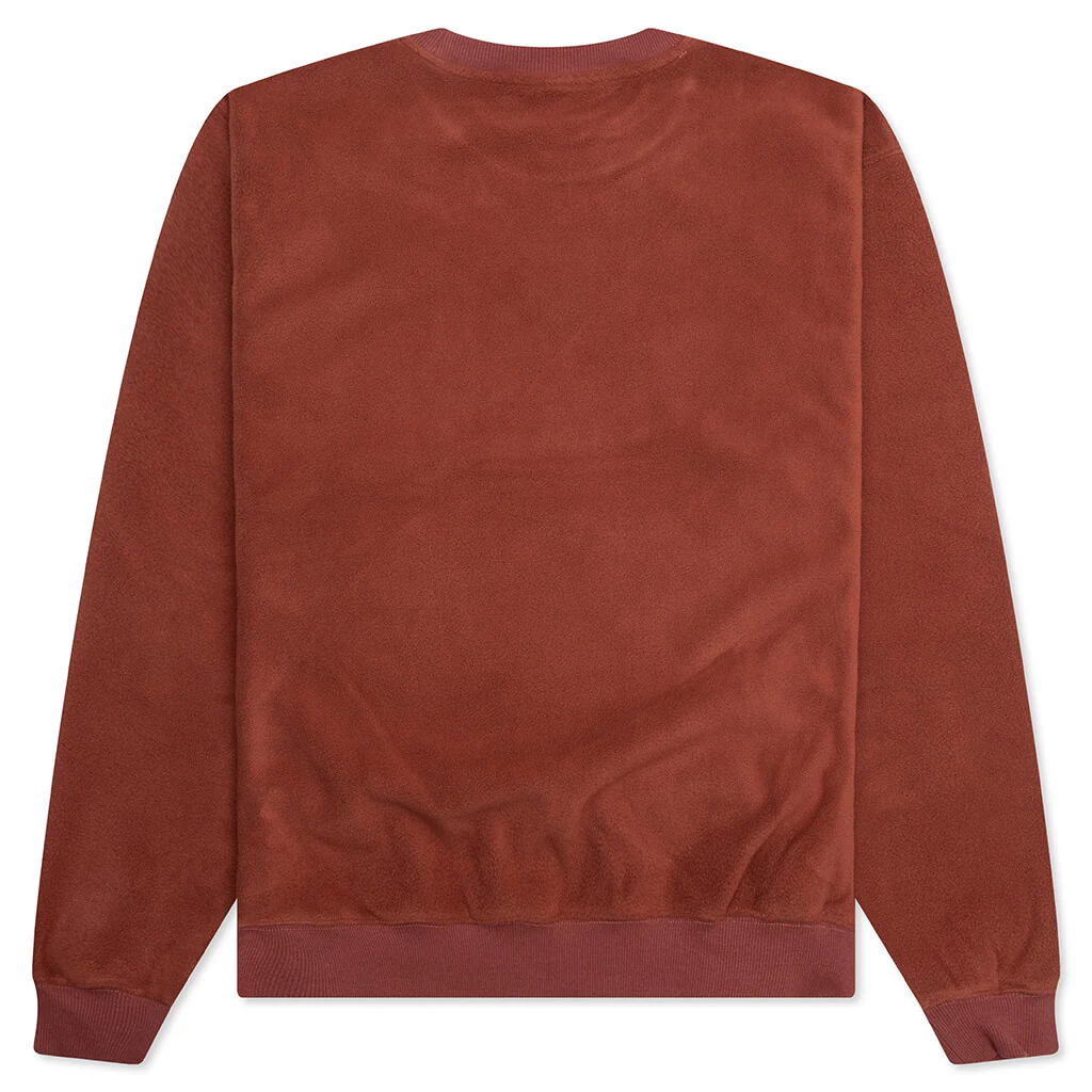 Appointment Fleece Crewneck - Brown - Image 2