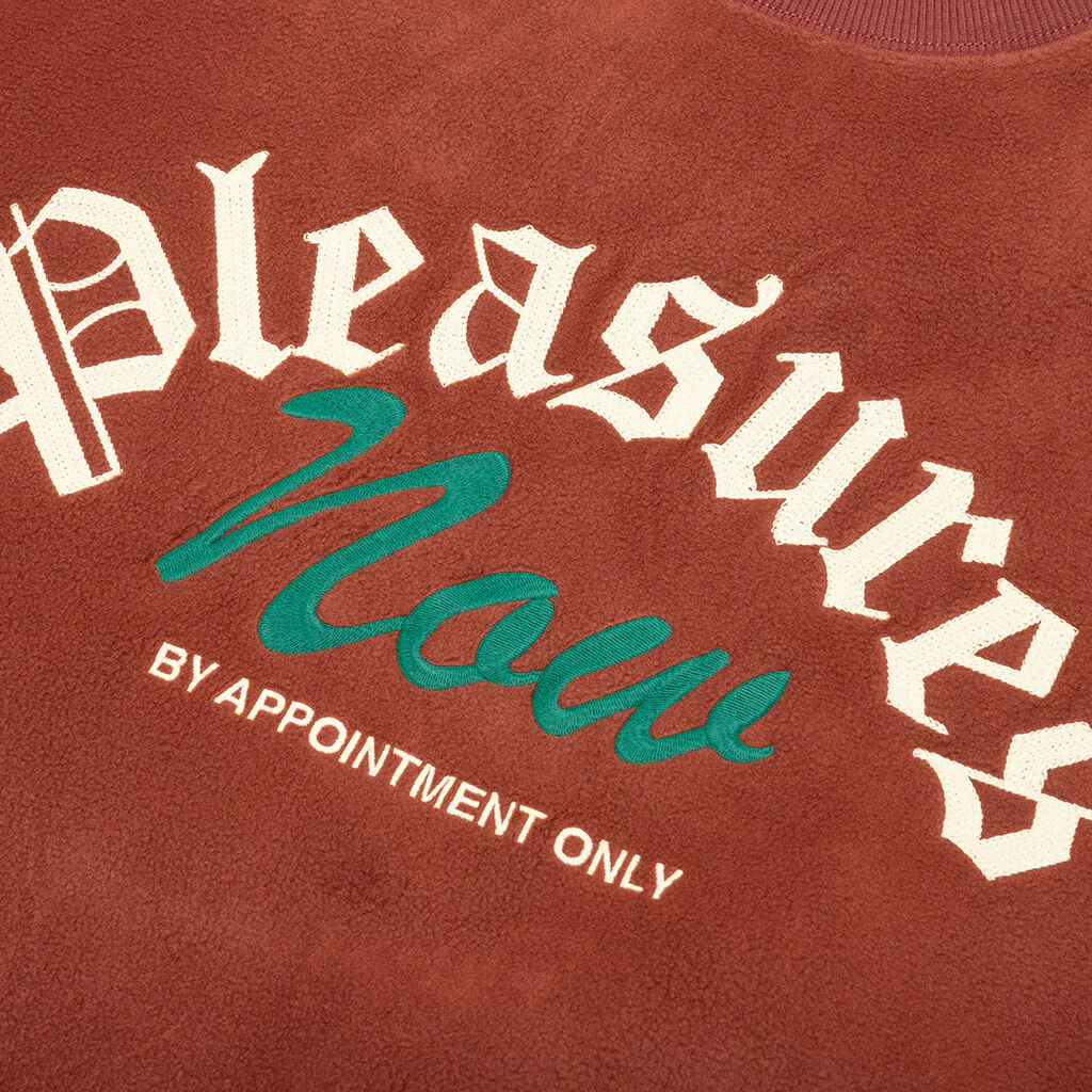 Appointment Fleece Crewneck - Brown - Image 4