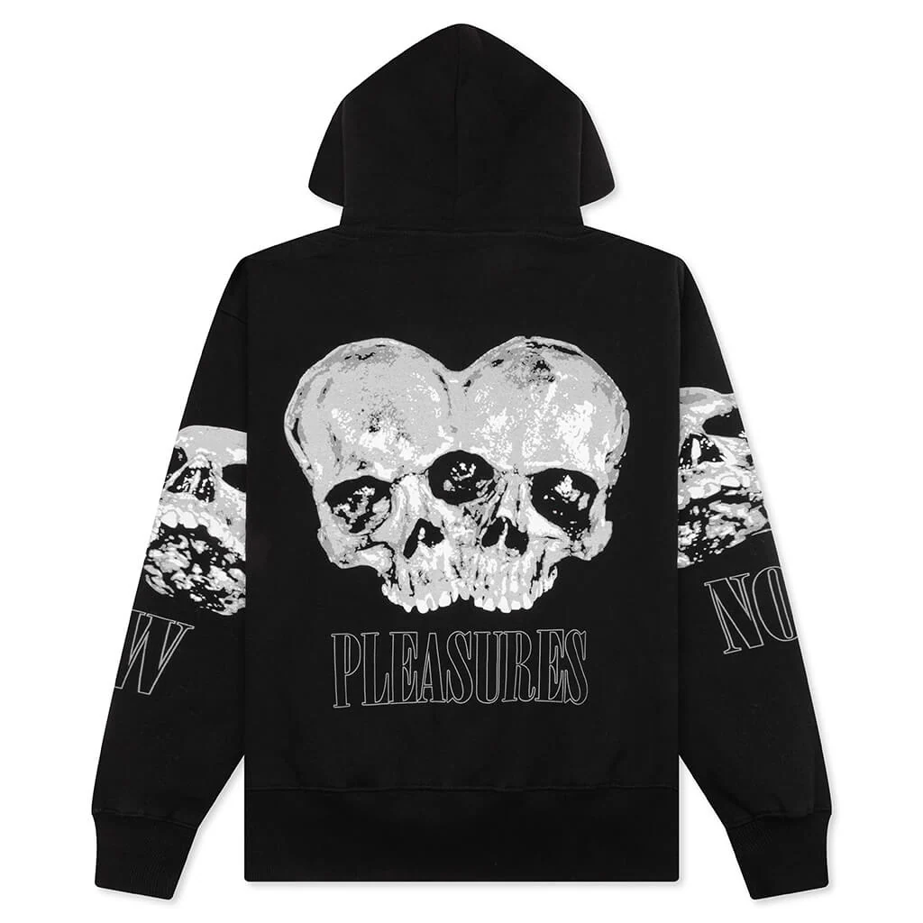 Double Skull Hoodie - Black - Image 2