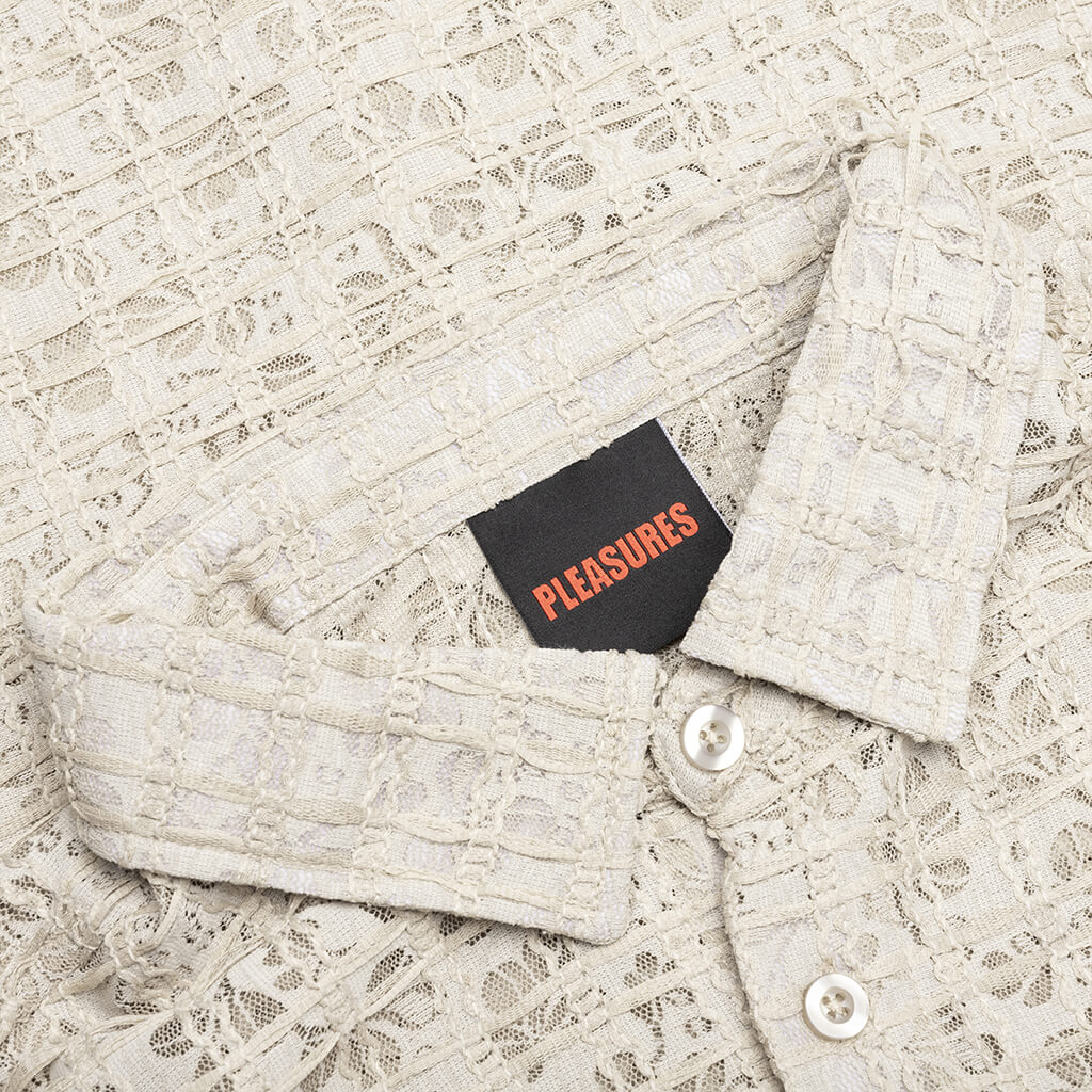 Lacy Button Down - Tan - Image 3