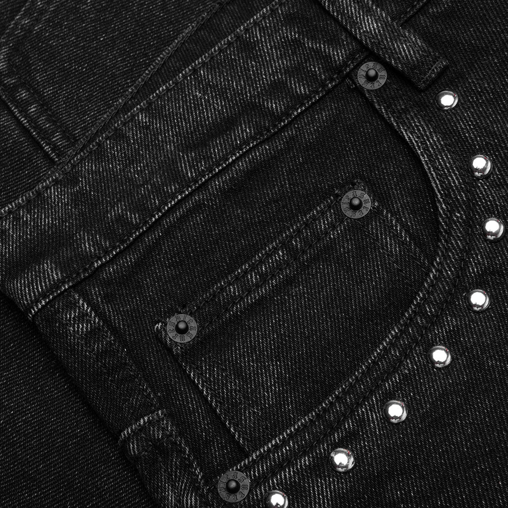 Lucky Studded Jorts - Black - Image 5