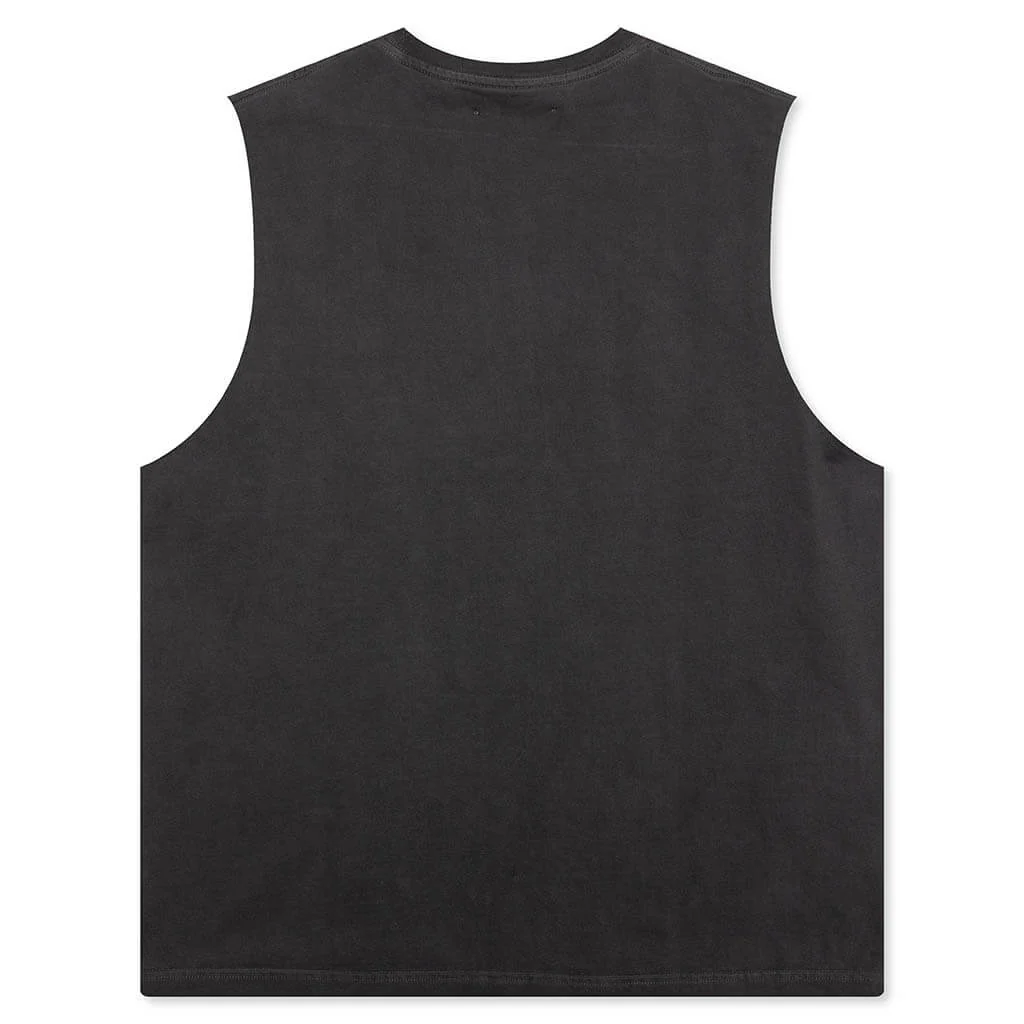 Onyx Sleeveless Shirt - Faded Black - Image 2